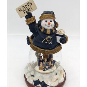 St Louis Rams Stadium Snowglobe Snowman Fourth In A Limited Series 119/3000 7"